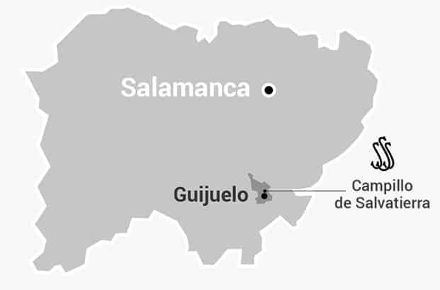 Ubicación de FISAN en provincia de Salamanca