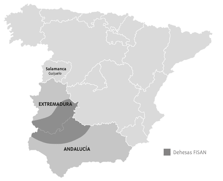 LA DEHESA FISAN: Guijuelo, Estremadura e Andalusia