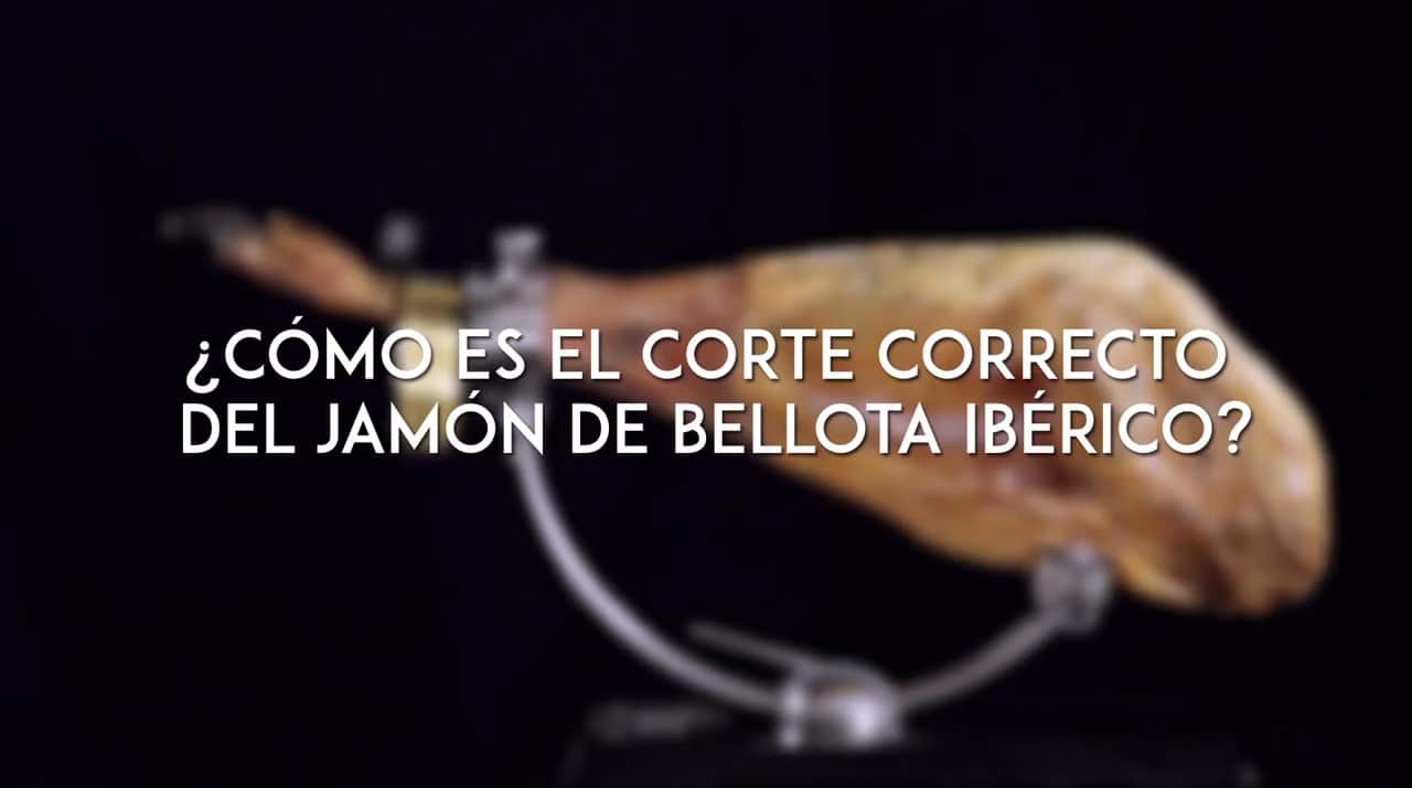 ¿Cómo es el corte correcto del jamón de bellota ibérico?