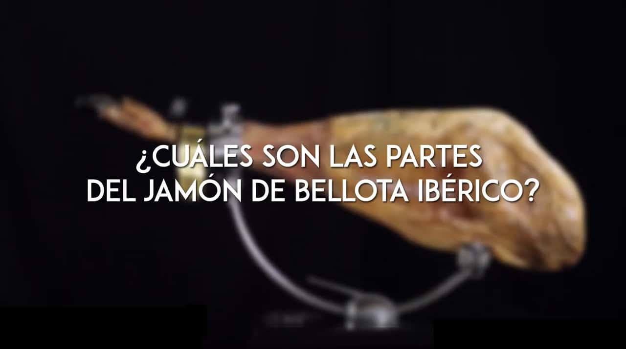 ¿Cuáles son las partes del jamón de bellota ibérico?