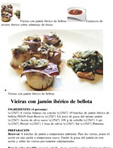 Publicación sobre recetas con jamón y secreto ibérico FISAN