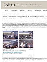 Publicación sobre Ricard Camarena y su investigación del sabor