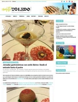 Publicación sobre Jornadas Gastronómicas con cerdo Ibérico en Toledo