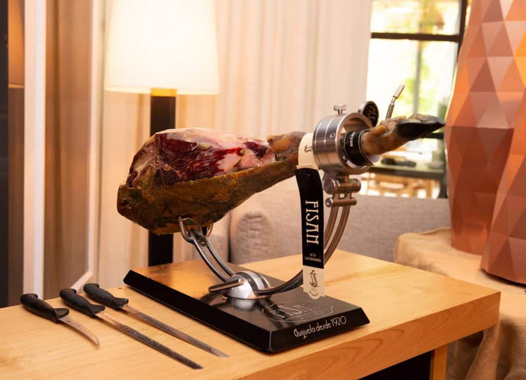 Jamón FISAN Alta Gastronomía en las Brasas de Castellana.