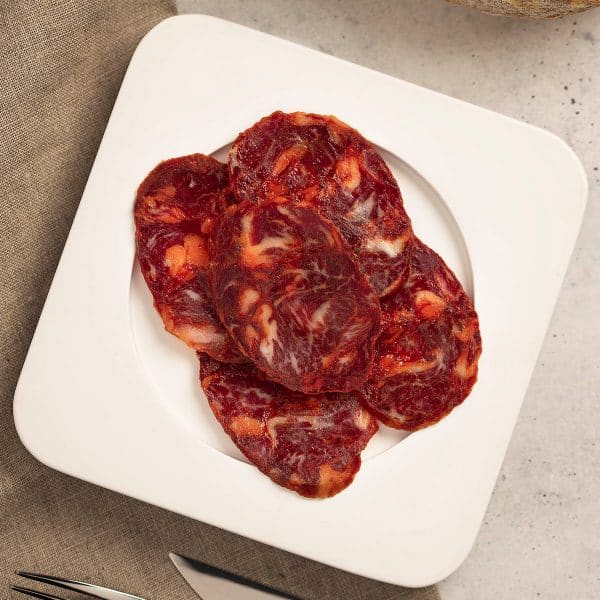 CHORIZO DI BELLOTA IBERICO PICCANTE NATURALE FISAN