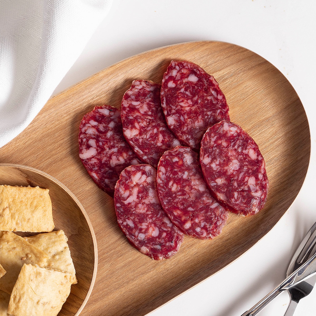 Saucisson ibérique de bellota trufee en boyau naturel