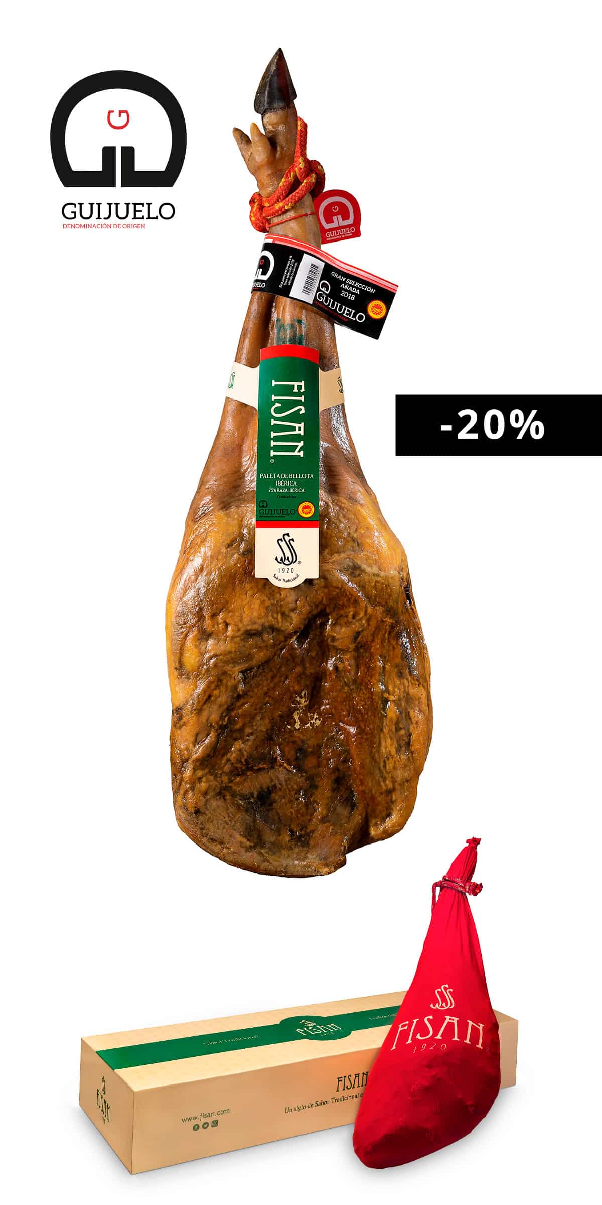OFERTA PALETA BELLOTA 75% IBERICA DO GUIJUELO