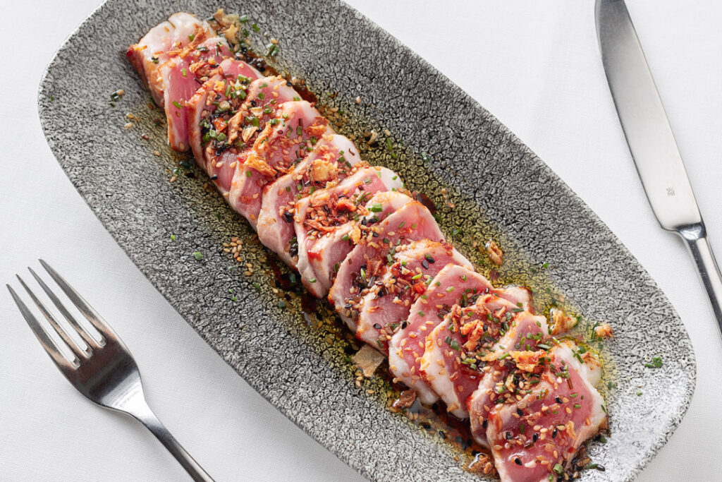 tataki de chuleta maridada FISAN