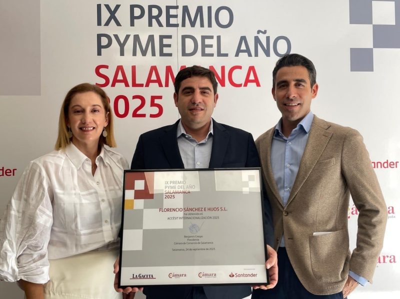 Premio a la Internacionalización de la Cámara de Comercio de Salamanca