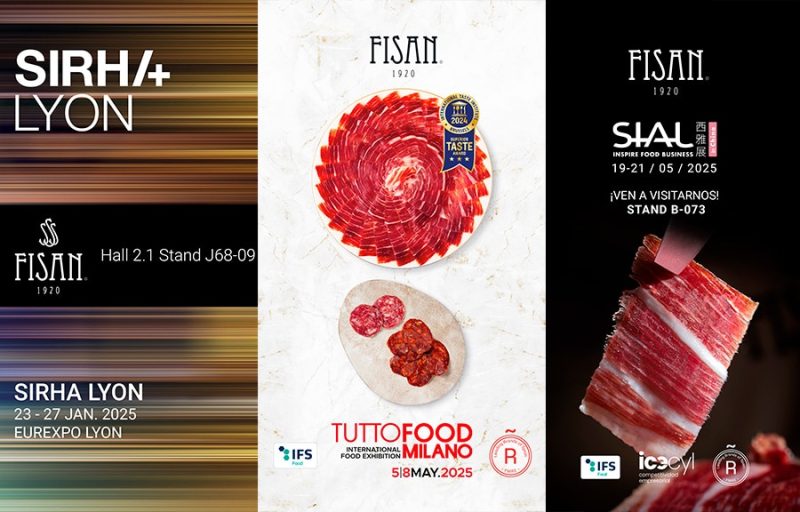 FISAN consolida su internacionalización y lleva sus ibéricos a las principales ferias internacionales con sede en Lyon, Milán, París o Nueva York
